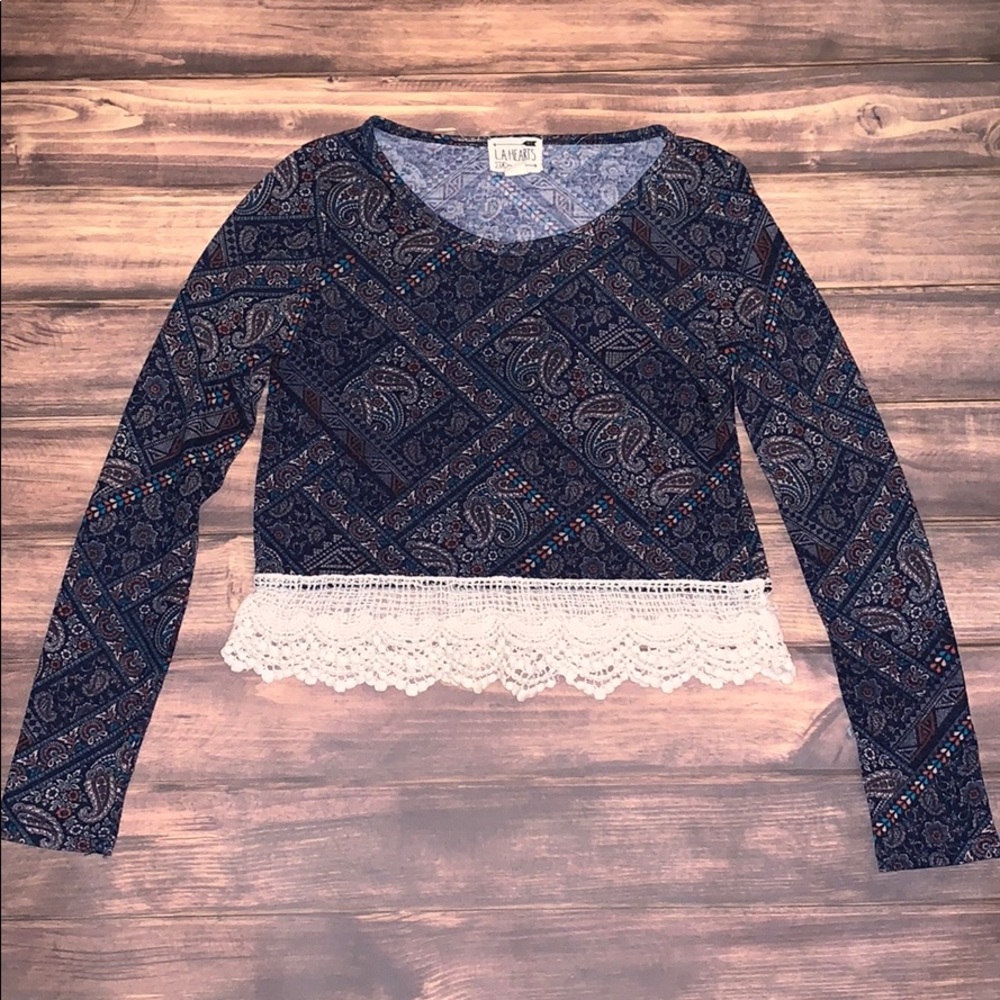 L.A Hearts Long sleeve Crop Top🛍